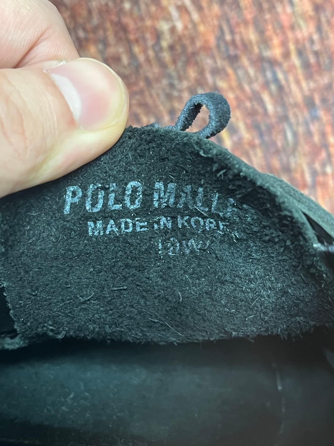 [10W] 폴로 랄프로렌 레더 보트슈즈 블랙 상품이미지7