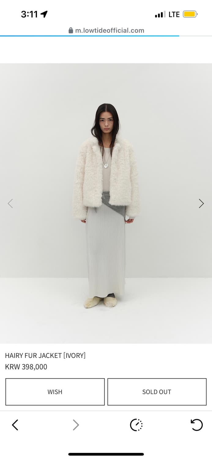 로우타이드 hairy fur jacket 상품이미지1