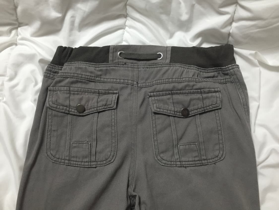 y2k 빈티지 백포켓 부츠컷 팬츠 챠콜 상품이미지4