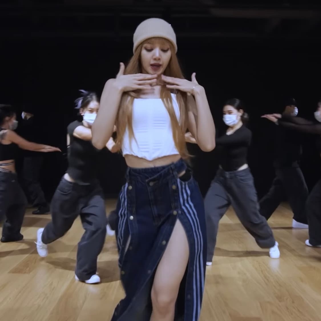 리사착용 새제품 아디다스 아이비파크 청바지 S 아디다스청바지 상품이미지2