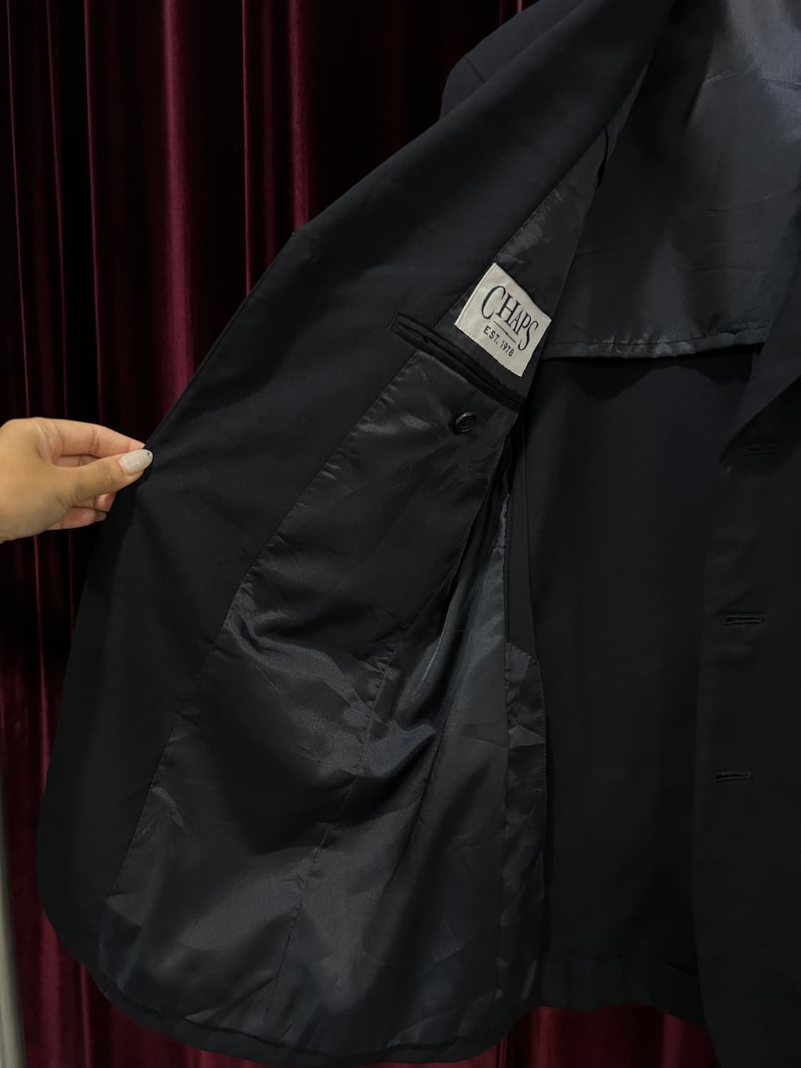 CHAPS by RALPH LAUREN navy blazer 상품이미지7