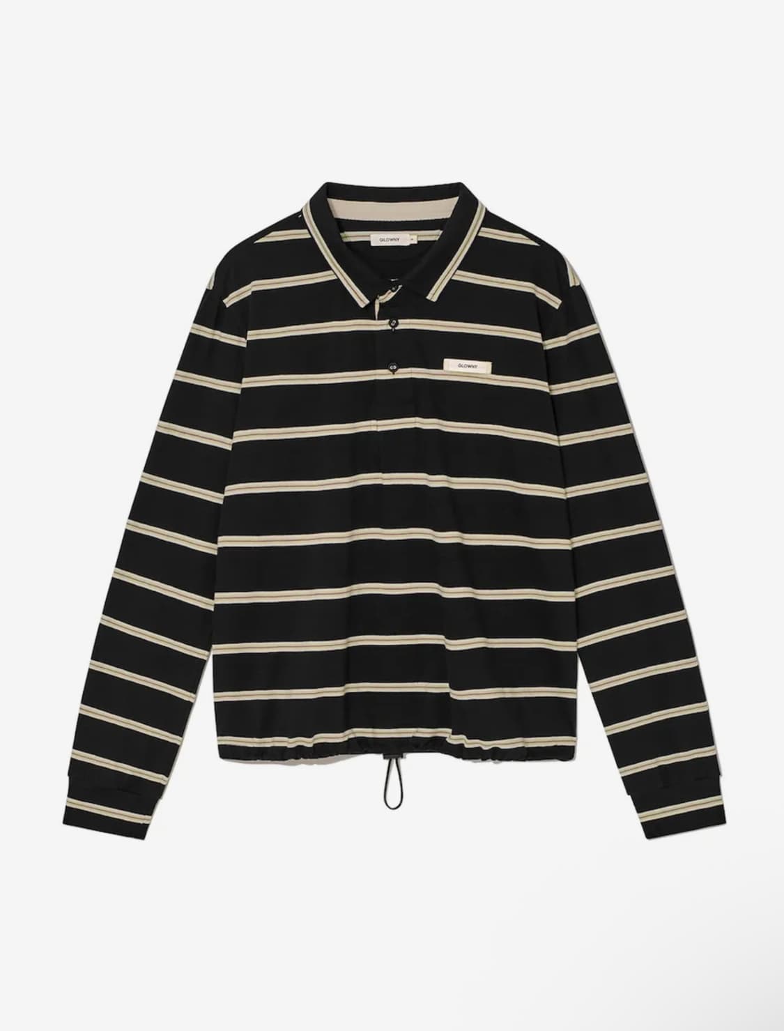 글로니 테리 pk 롱슬리브 티 럭비티 블랙 스트라이프 상품이미지4