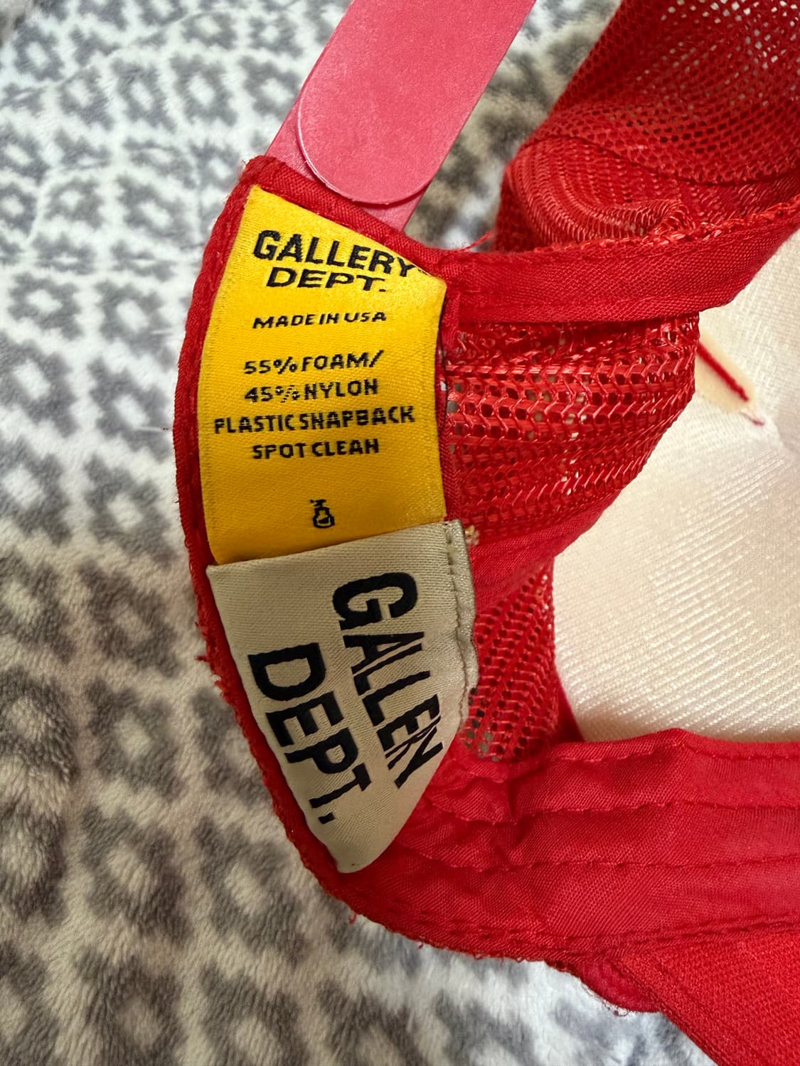 갤러리디파트먼트 메쉬 캡 레드 상품이미지3