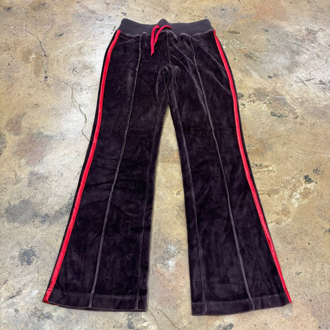 [정품/75] 아디다스 벨벳 초코 레드 트랙팬츠 츄리닝 츄바  상품이미지3