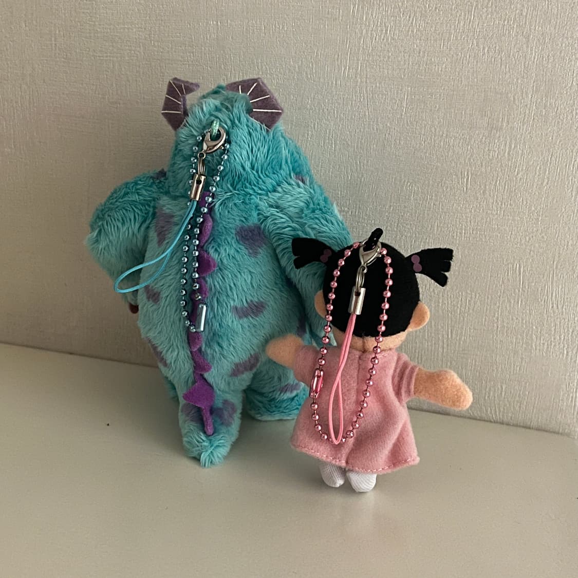 디즈니 픽사 몬스터주식회사 설리반 & 부 인형 키링 세트 상품이미지2