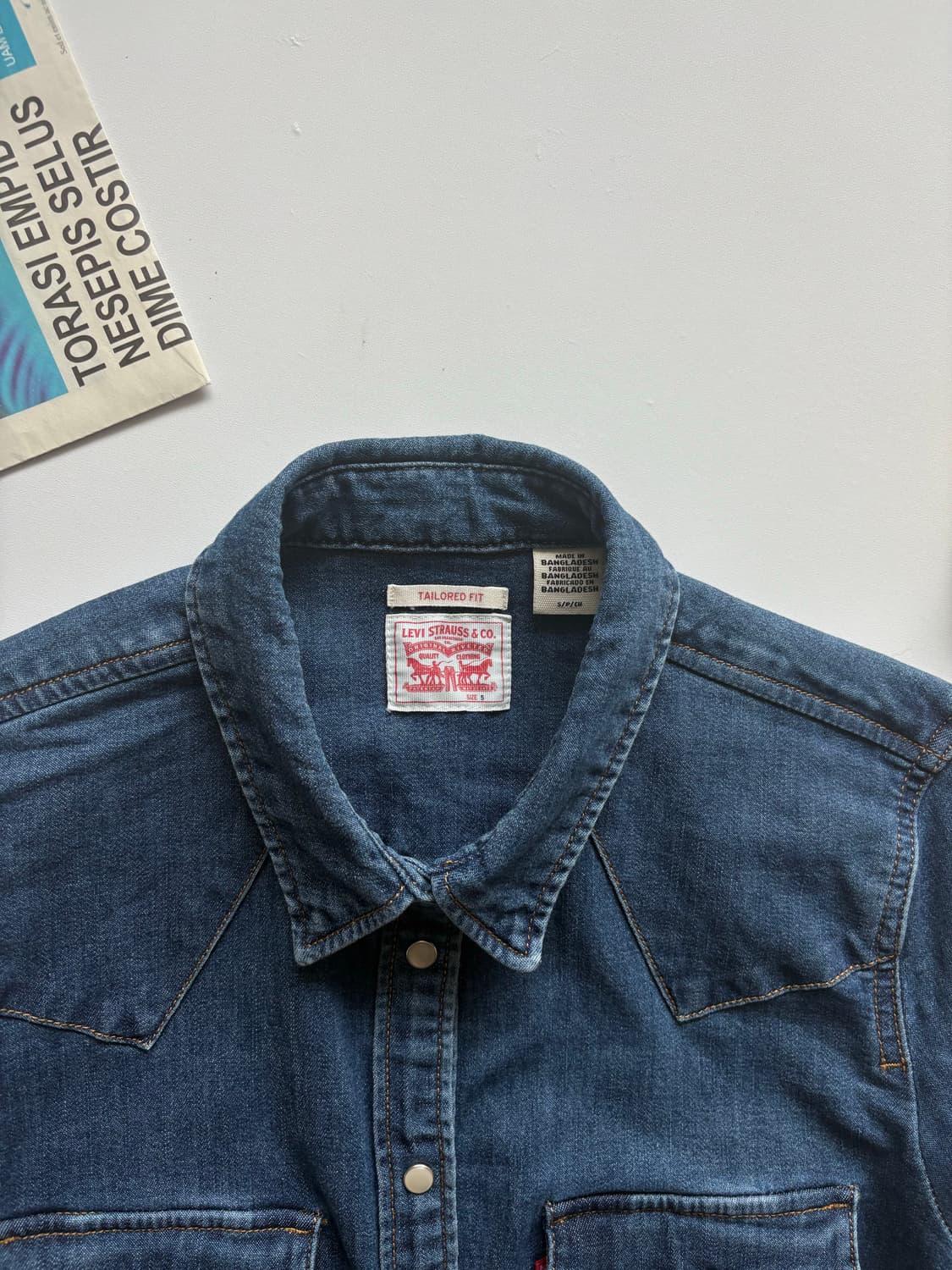 Levi's 리바이스 데님 웨스턴 셔츠 상품이미지3