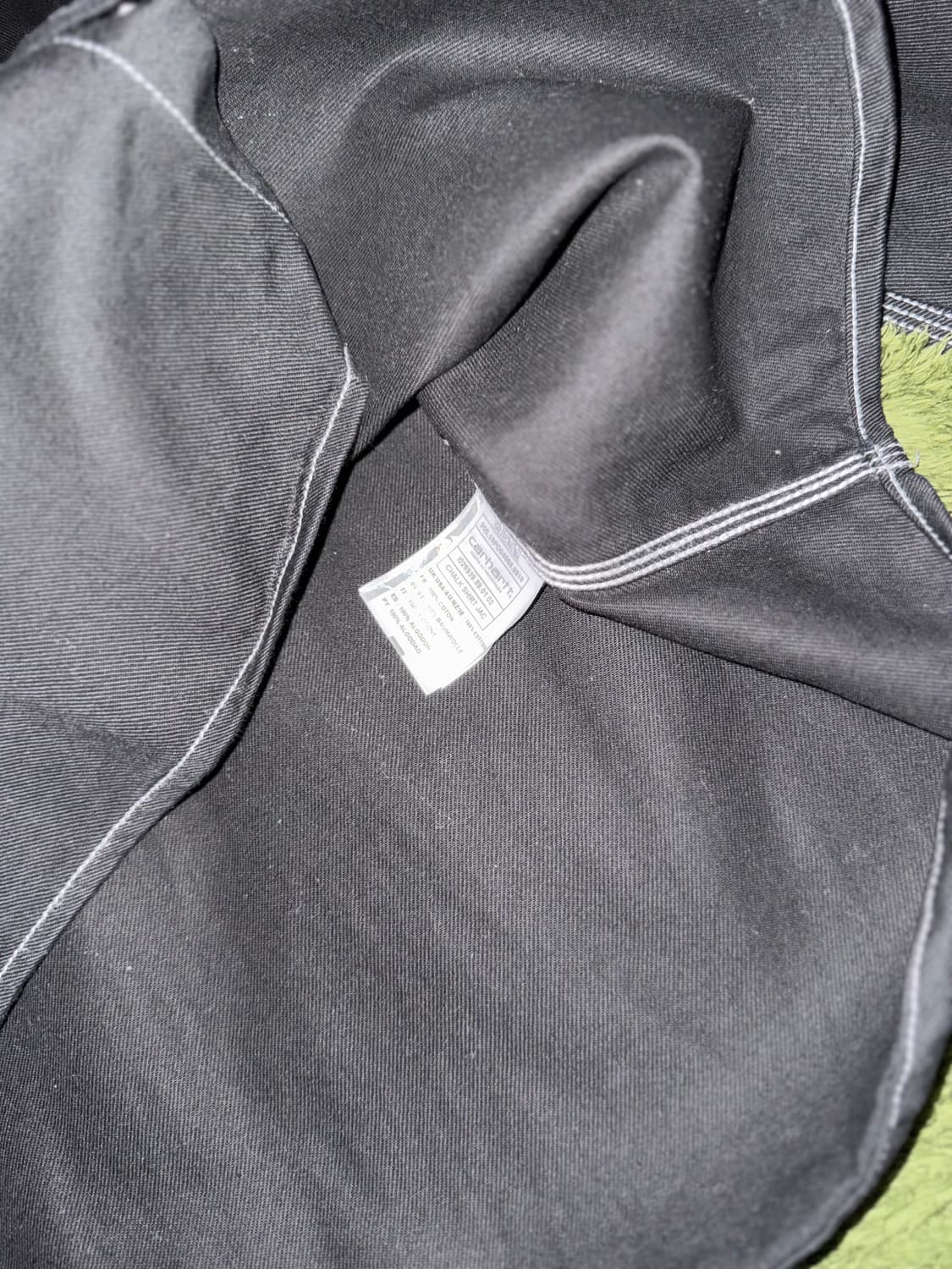 [XL] 칼하트 WIP Chalk 초크 스티치 셔츠 자켓 블랙 상품이미지6