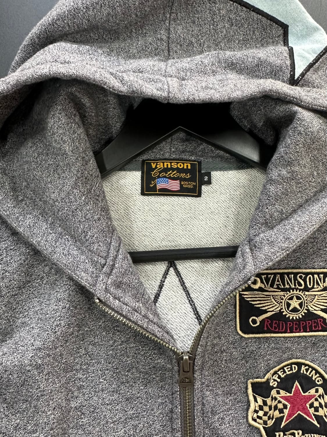 벤슨 x RED PEPPER 스타 자수 후드집업 상품이미지10