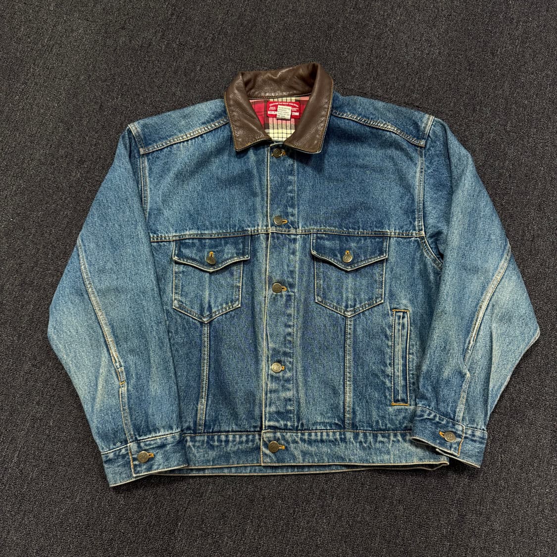 말보루 컨트리 레더카라 데님 자켓 상품이미지5