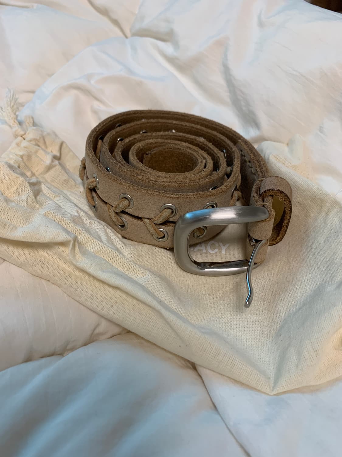 Ourlegacy beige belt (70cm) 상품이미지1