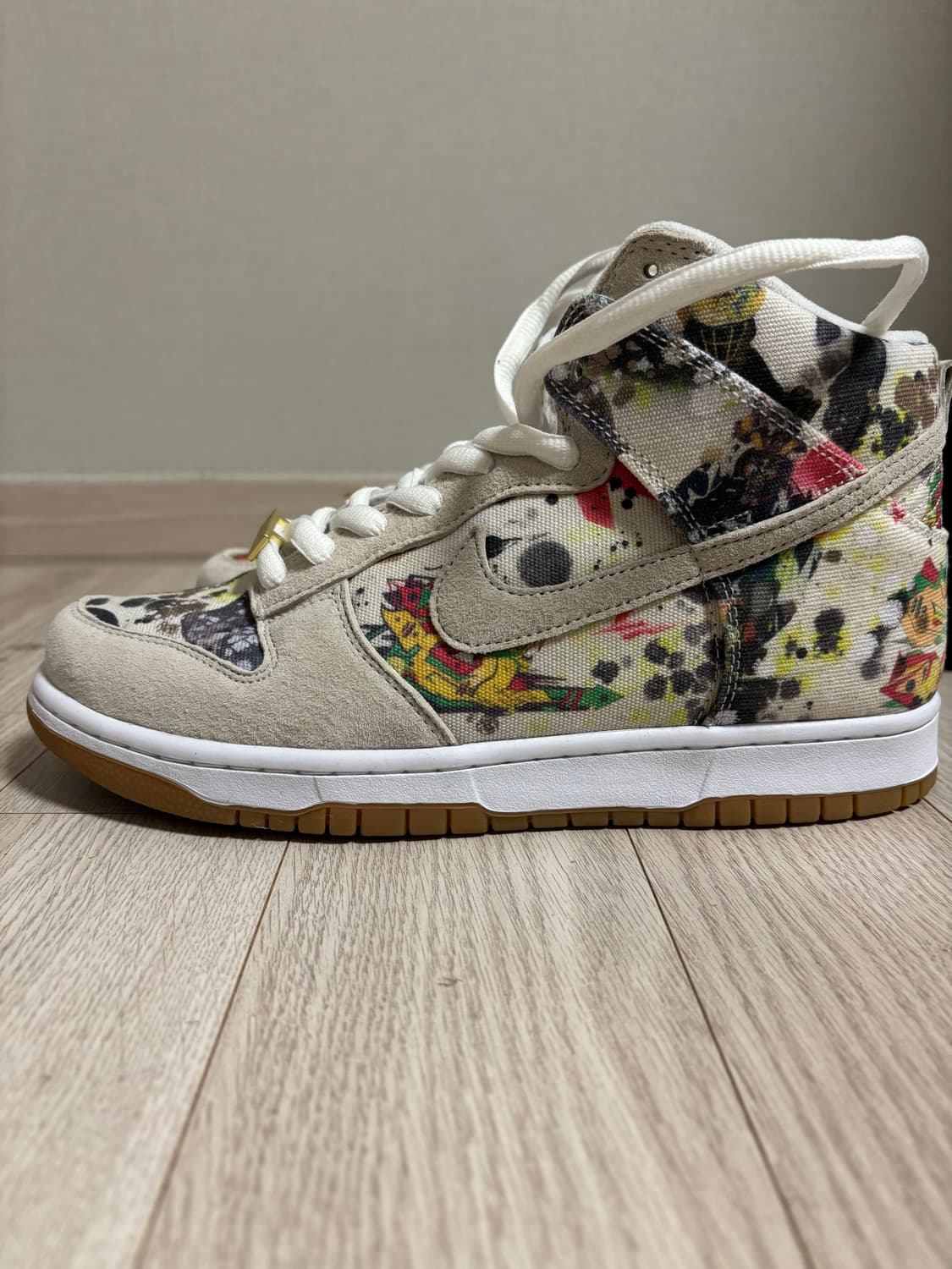 270 ] 나이키 x 슈프림 SB 덩크 하이 QS 라멜지 화이트 상품이미지4