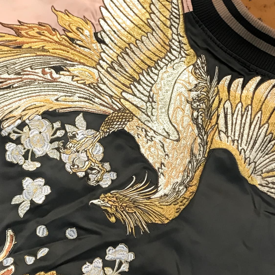 Japan Vtg 일본 빈티지 블랙 버건디 스카쟌 남성 105 사이즈  상품이미지4