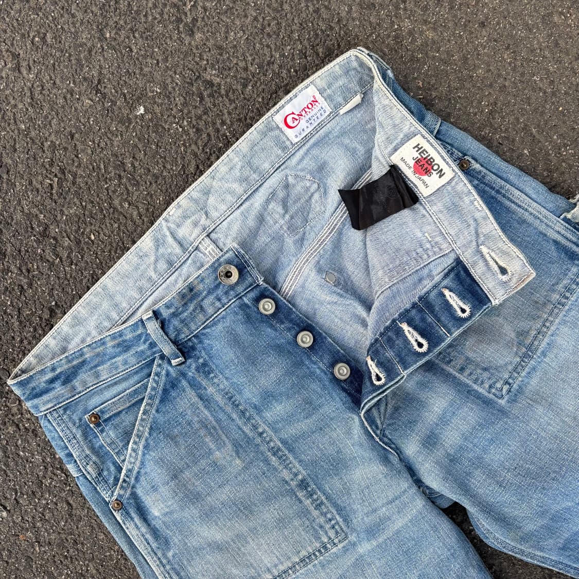 일본 캔톤 카펜터 신치백 워크 팬츠 커 상품이미지5