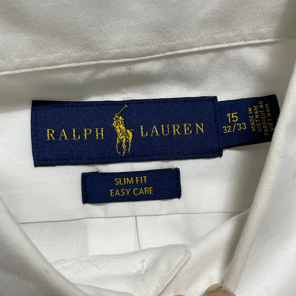 15 32/33 폴로랄프로렌 슬림핏 이지 케어 화이트 셔츠 상품이미지4