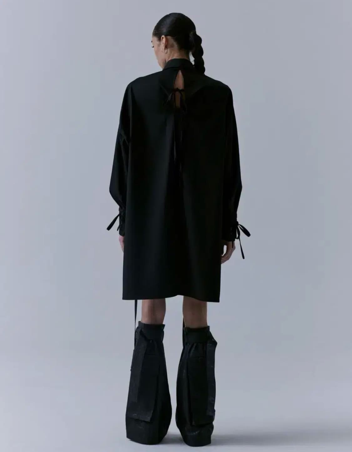 트리밍버드 롱스트랩 셔츠 원피스 상품이미지3