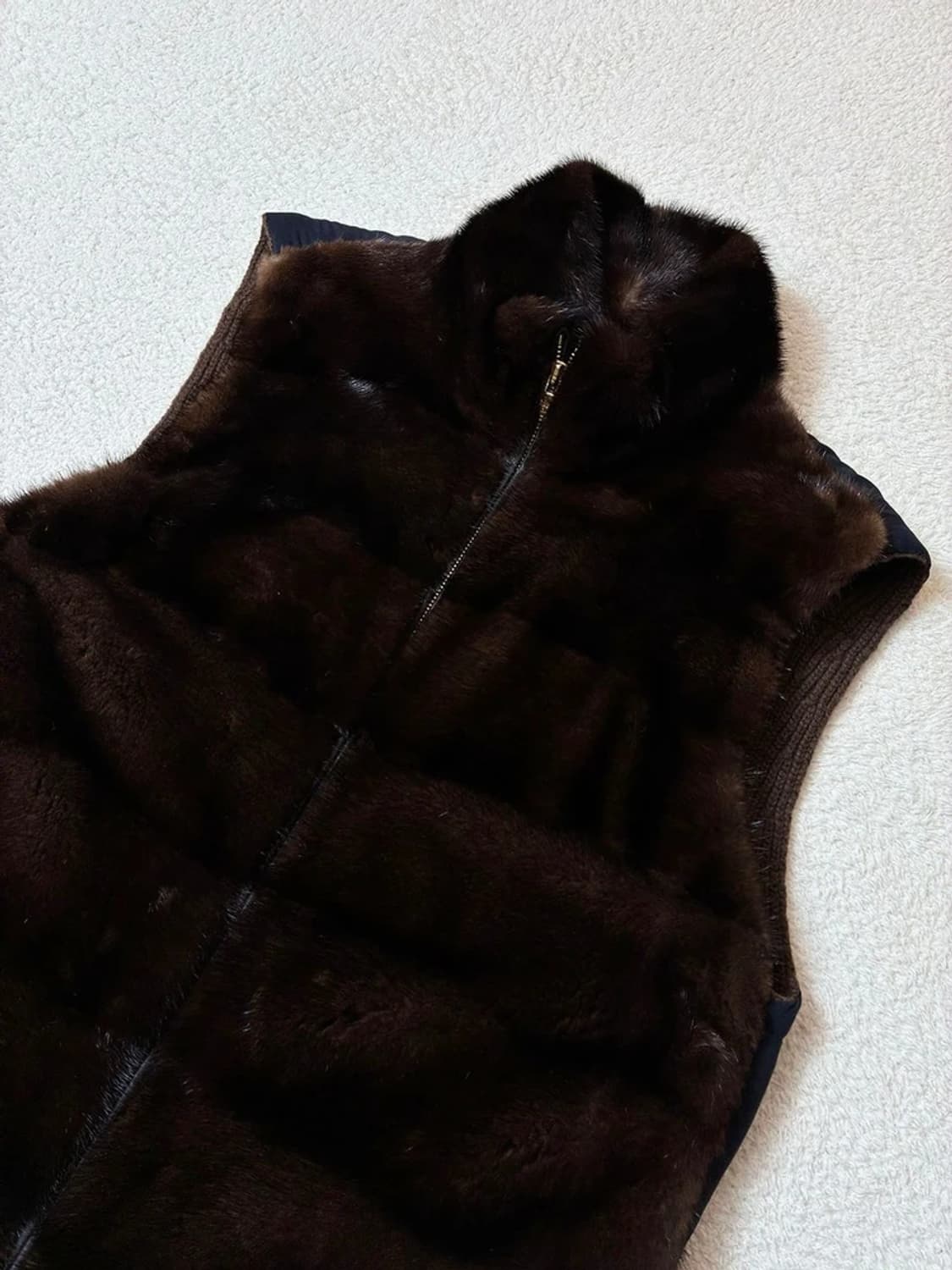  Loro Piana 럭셔리 밍크 롱헤어 니트 베스트 PN6900 상품이미지2