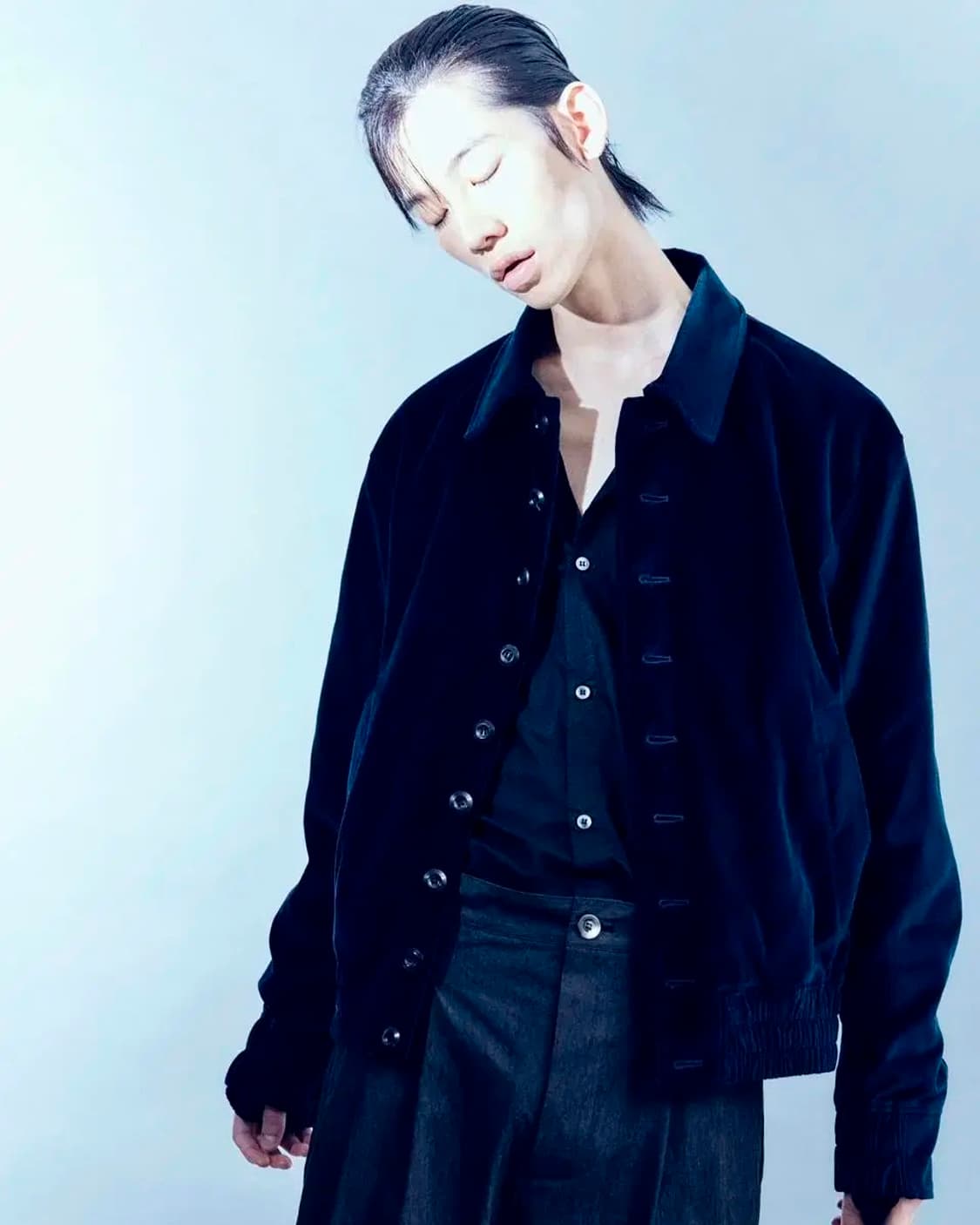 린더 벨벳 블루종  상품이미지1