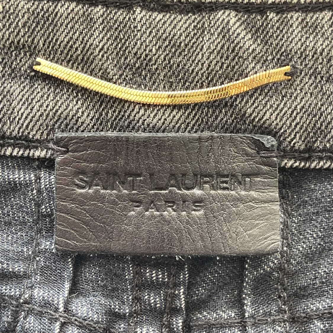 [29]Saint Laurent 14FW D02 그레이 스키니 데님 팬츠 상품이미지6