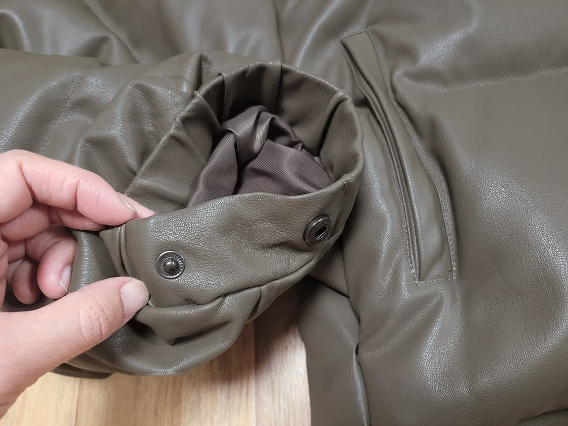 트리밍버드(Treemingbird) 덕다운 레더패딩 프리사이즈 상품이미지7