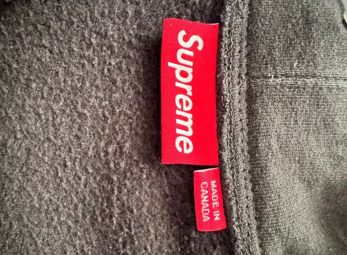 슈프림 S 로고 집업 후드 블랙 24 FW 상품이미지4