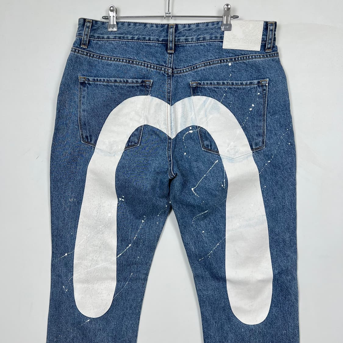 Evisu 에비수 빅로고 페인팅 데님 팬츠 상품이미지2