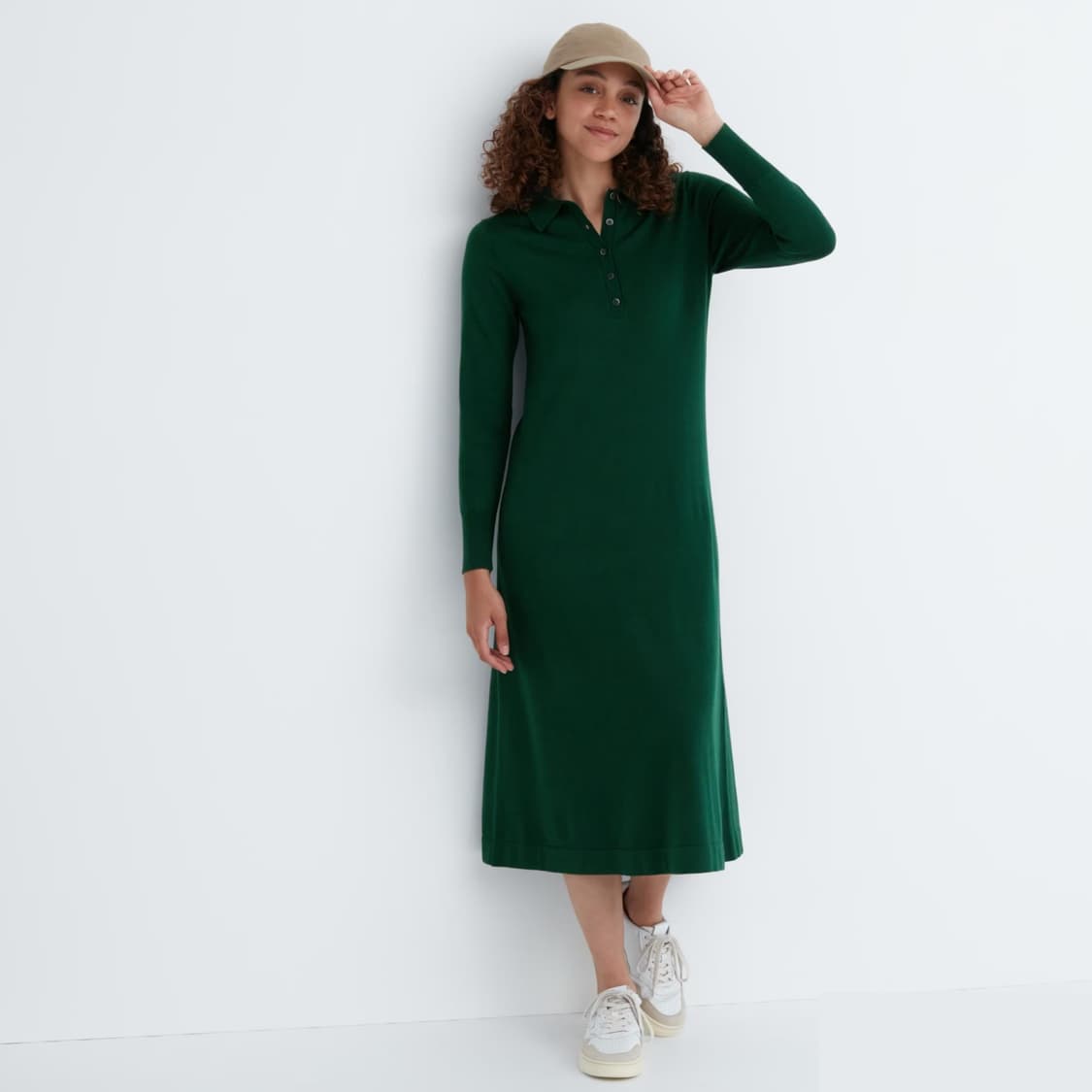 유니클로 메리노 블렌드 폴로 원피스 상품이미지5