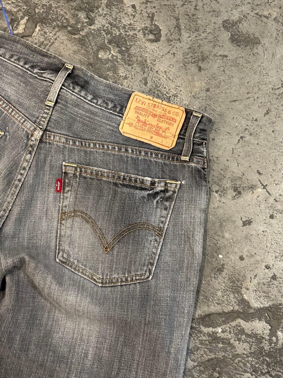 리바이스 527 부츠컷 흑청 상품이미지10