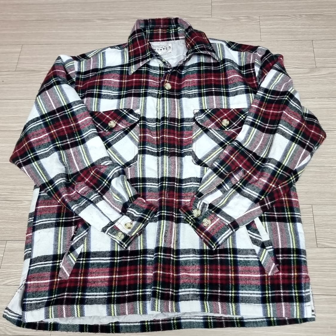 미제 헌터 체크 남방 셔츠(105) 상품이미지1