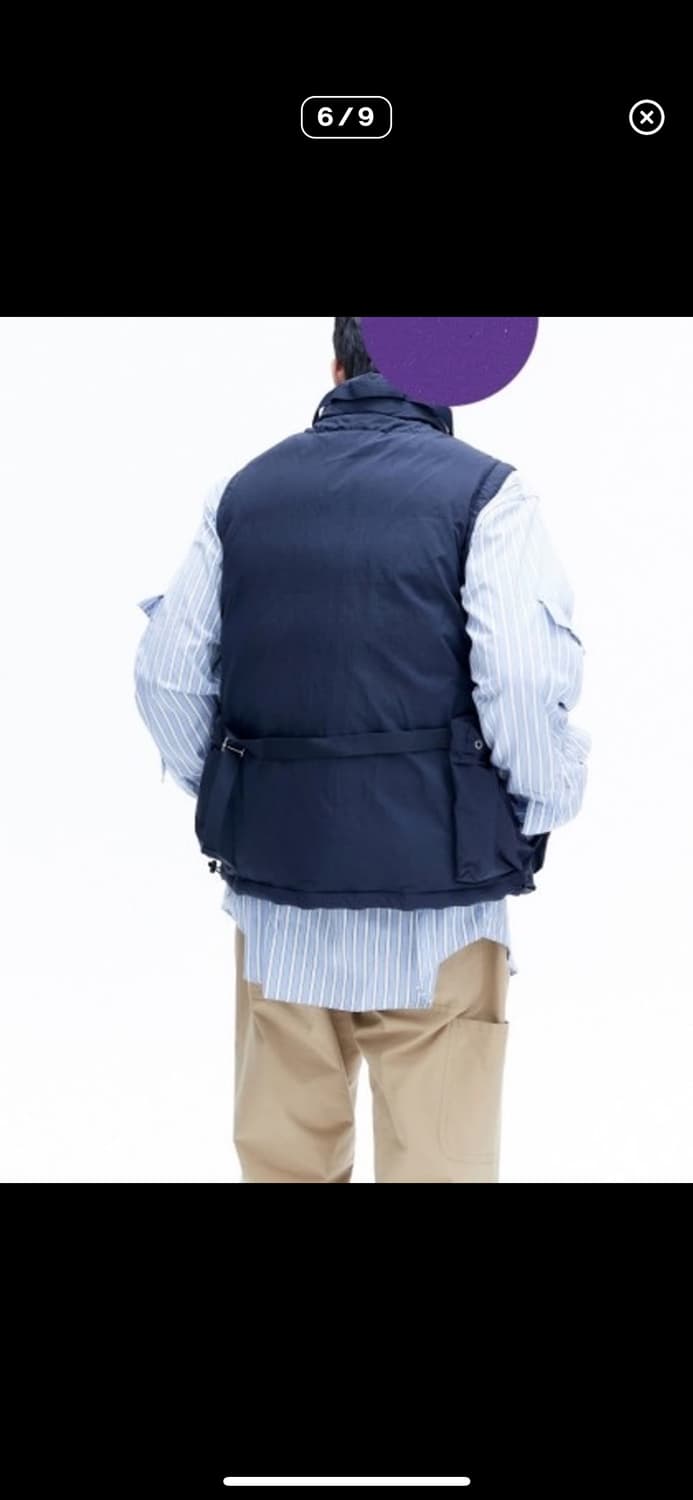 [판매 ODS] PRESERVER 프리져버 다운베스트 네이비 L 상품이미지2