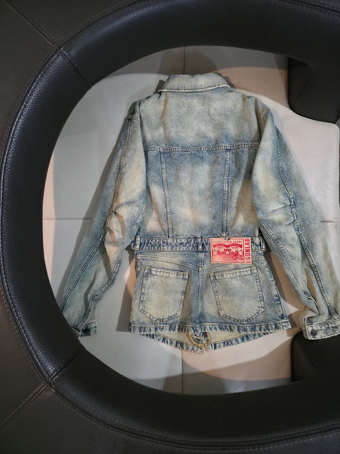 Egonlab cut_out denim jakcet 상품이미지1