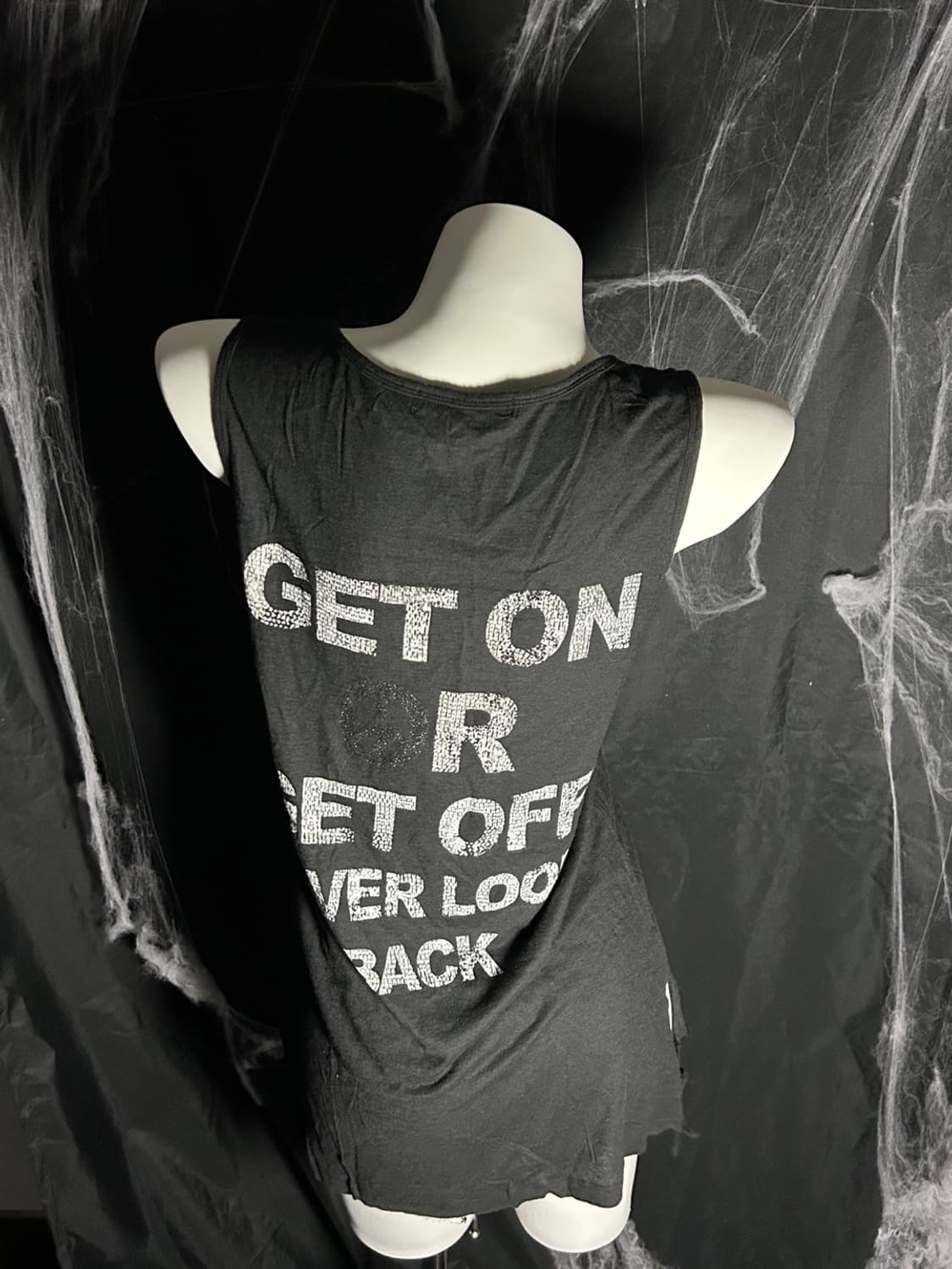 usa skull cubic punk sleeveless 상품이미지2