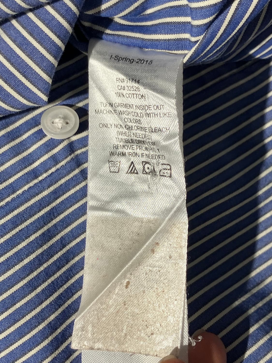 Exchange Armani 블루 스트라이프 셔츠 상품이미지7