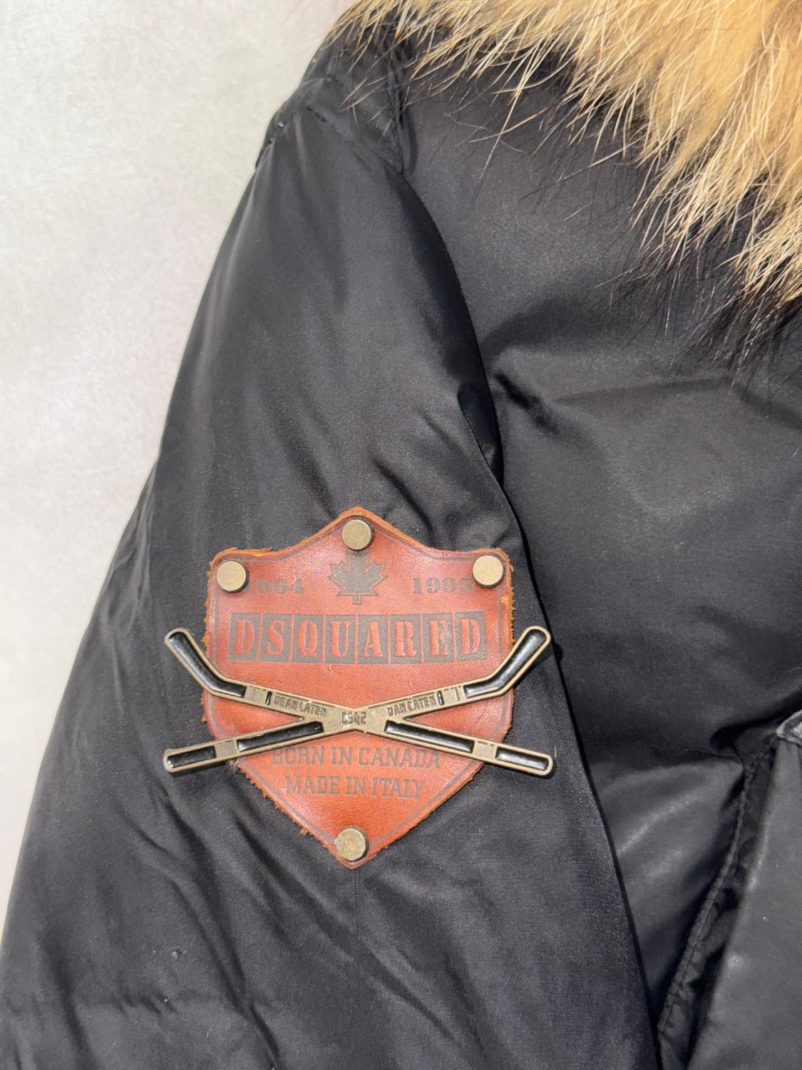 Dsquared raccoon fur down padding bomber 상품이미지3