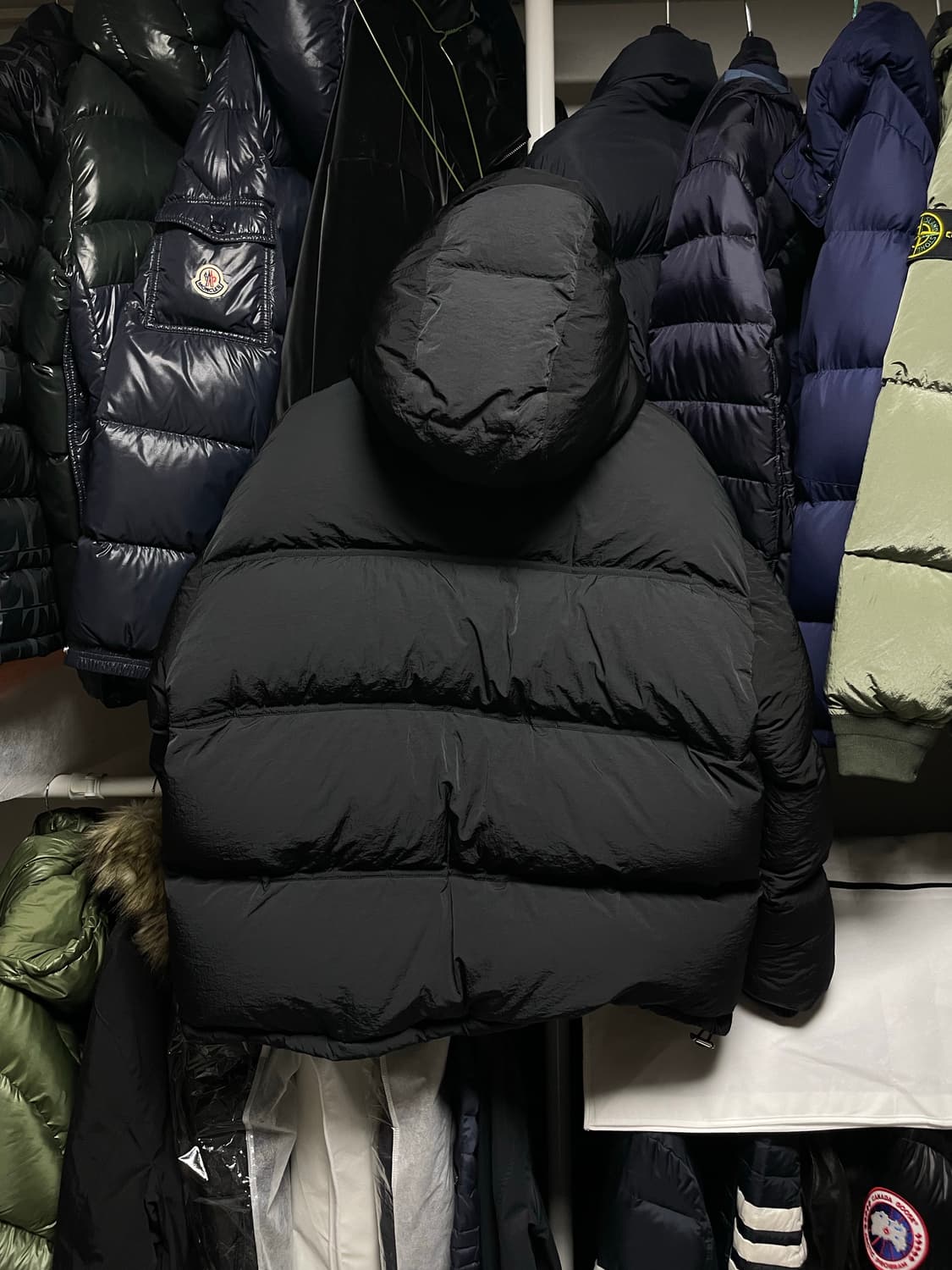 [XS사이즈] 아미 하트 로고 패치 오버핏 숏 다운 패딩자켓 상품이미지5