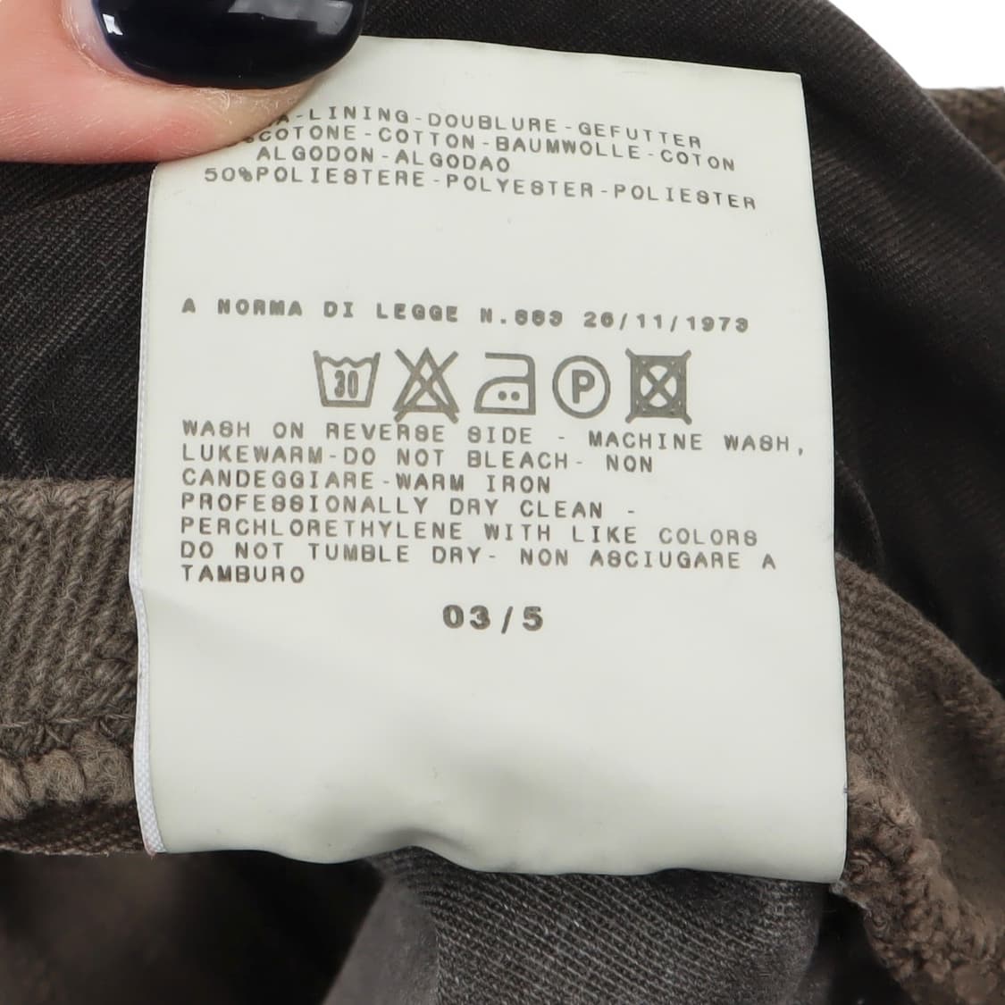 돌체앤가바나 2005AW 하이브리드 데님팬츠 상품이미지10