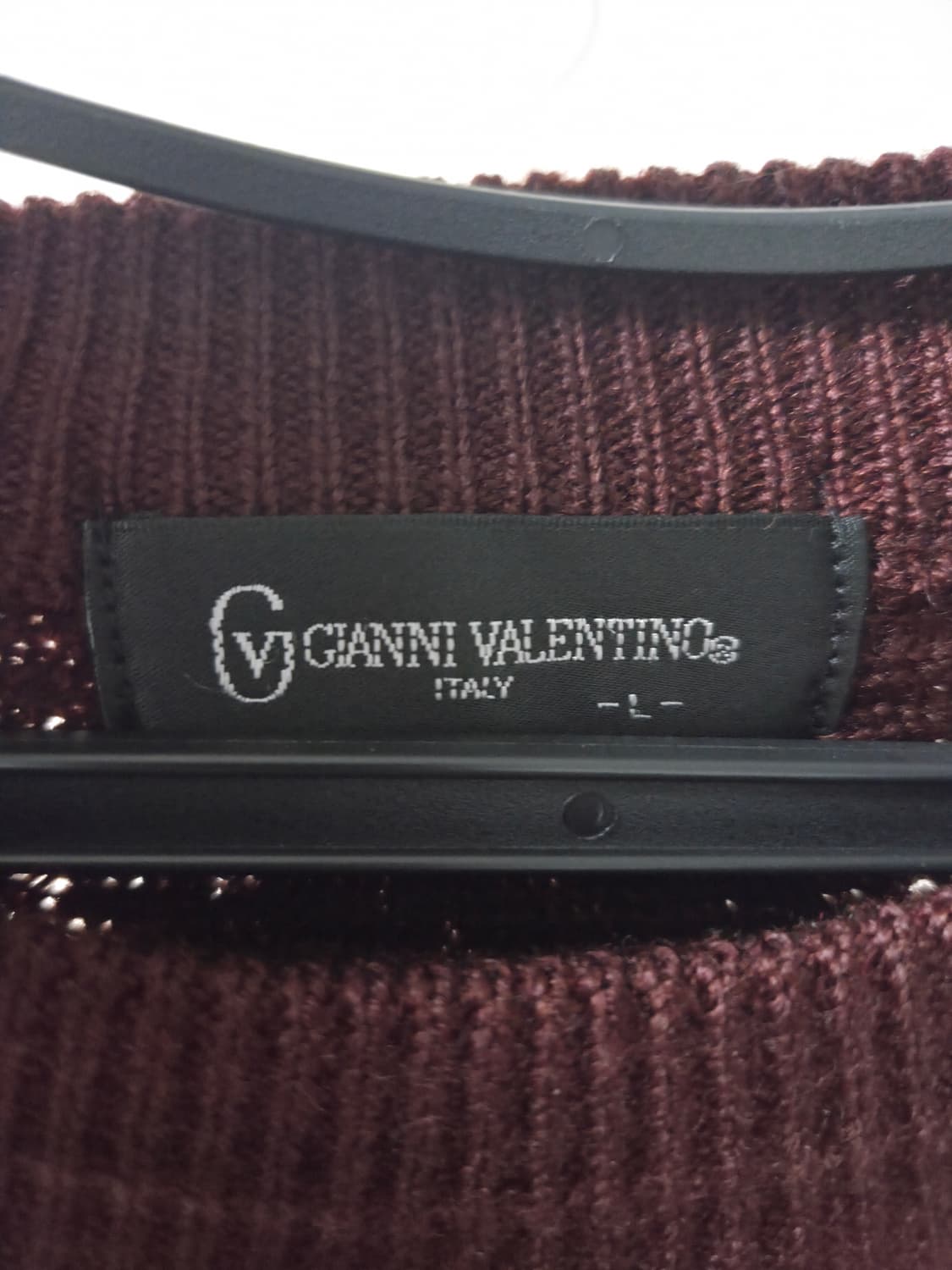 빈티지 패턴 라운드넥 울 니트 L 상품이미지3