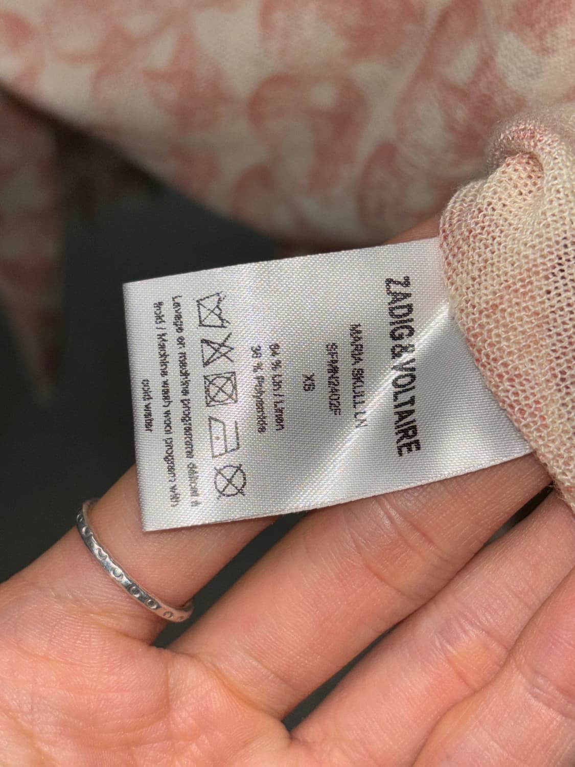 쟈딕앤볼테르 해골 린넨 가디건 상품이미지5