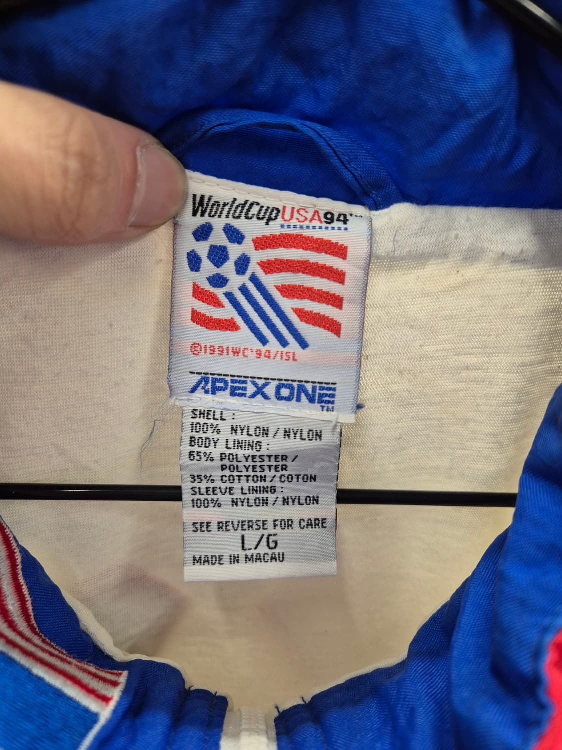 Apex 긴팔 나일론 90s월드컵 자켓L 상품이미지5