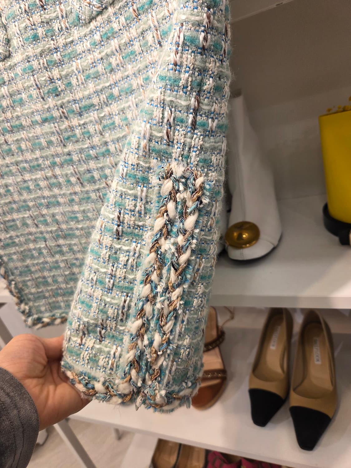 미샤 트위드 슬릿 스커트 상품이미지2