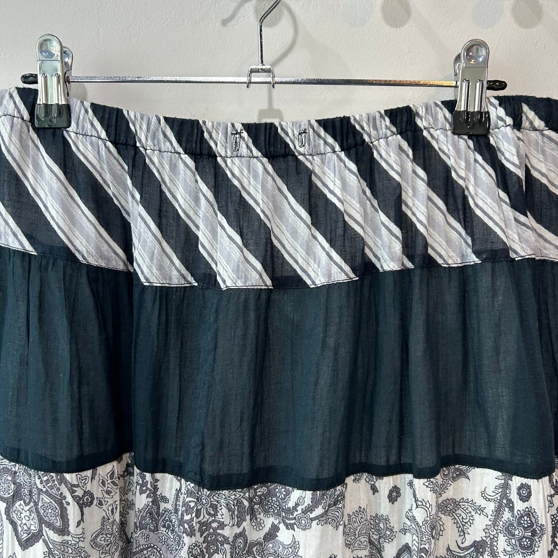 히피 페어리 패치 미디 스커트 상품이미지4