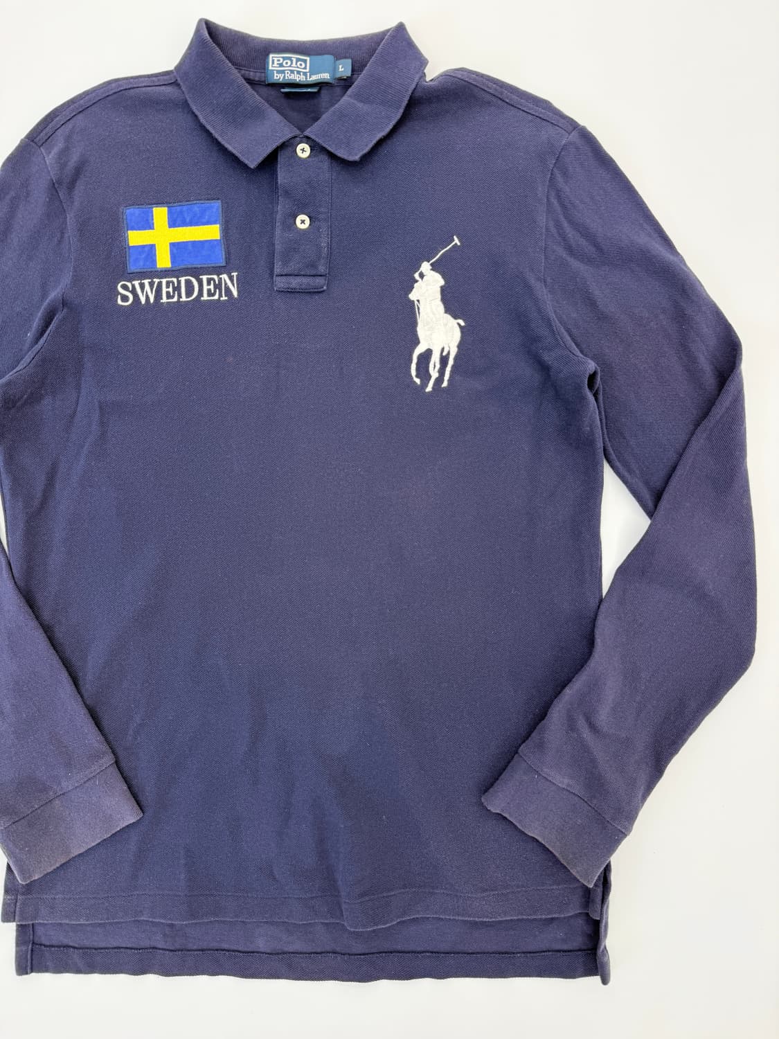 폴로 랄프로렌 스웨덴 빅포니 롱슬리브 카라티 상품이미지3