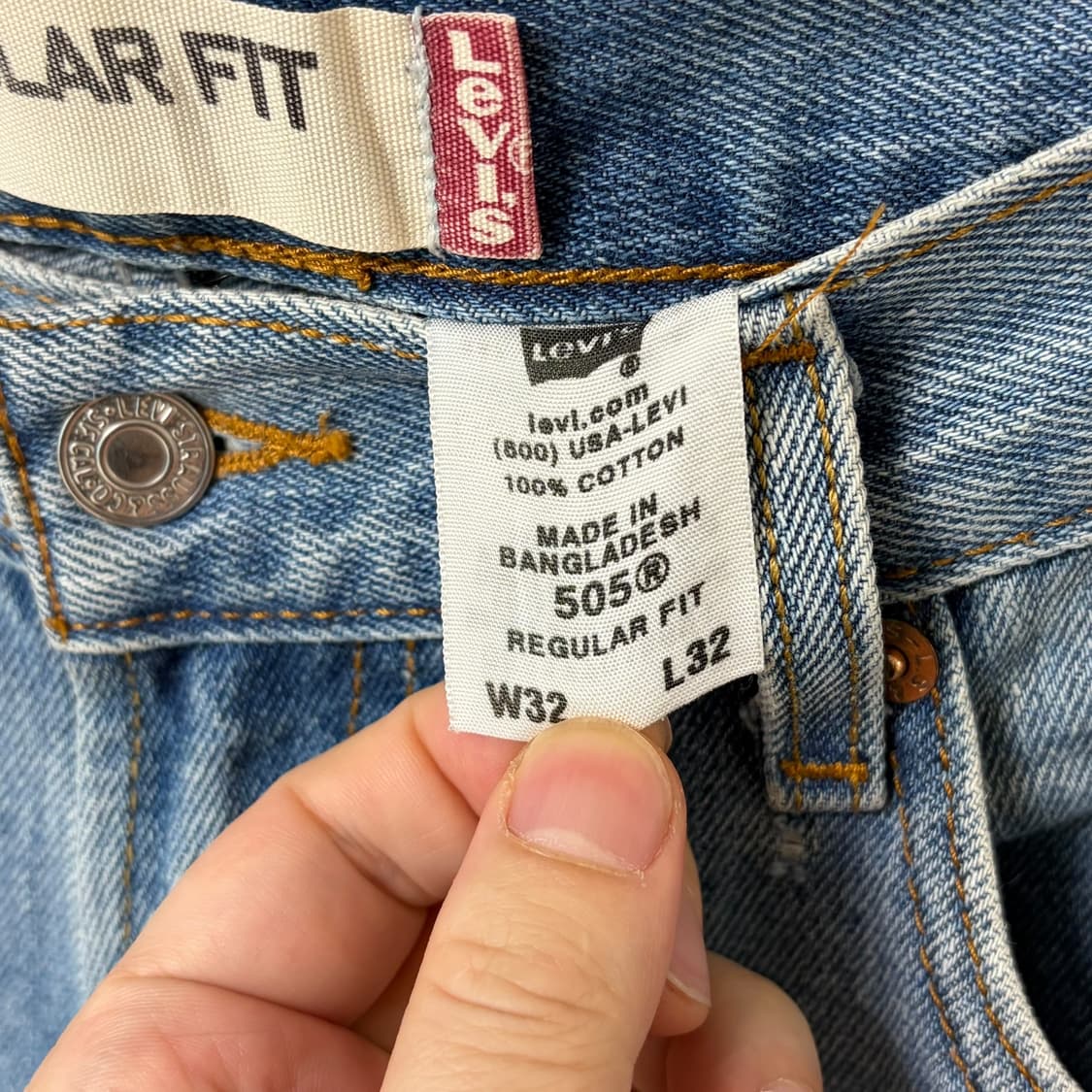 (30)리바이스505 레귤러핏 데님 청바지  상품이미지4