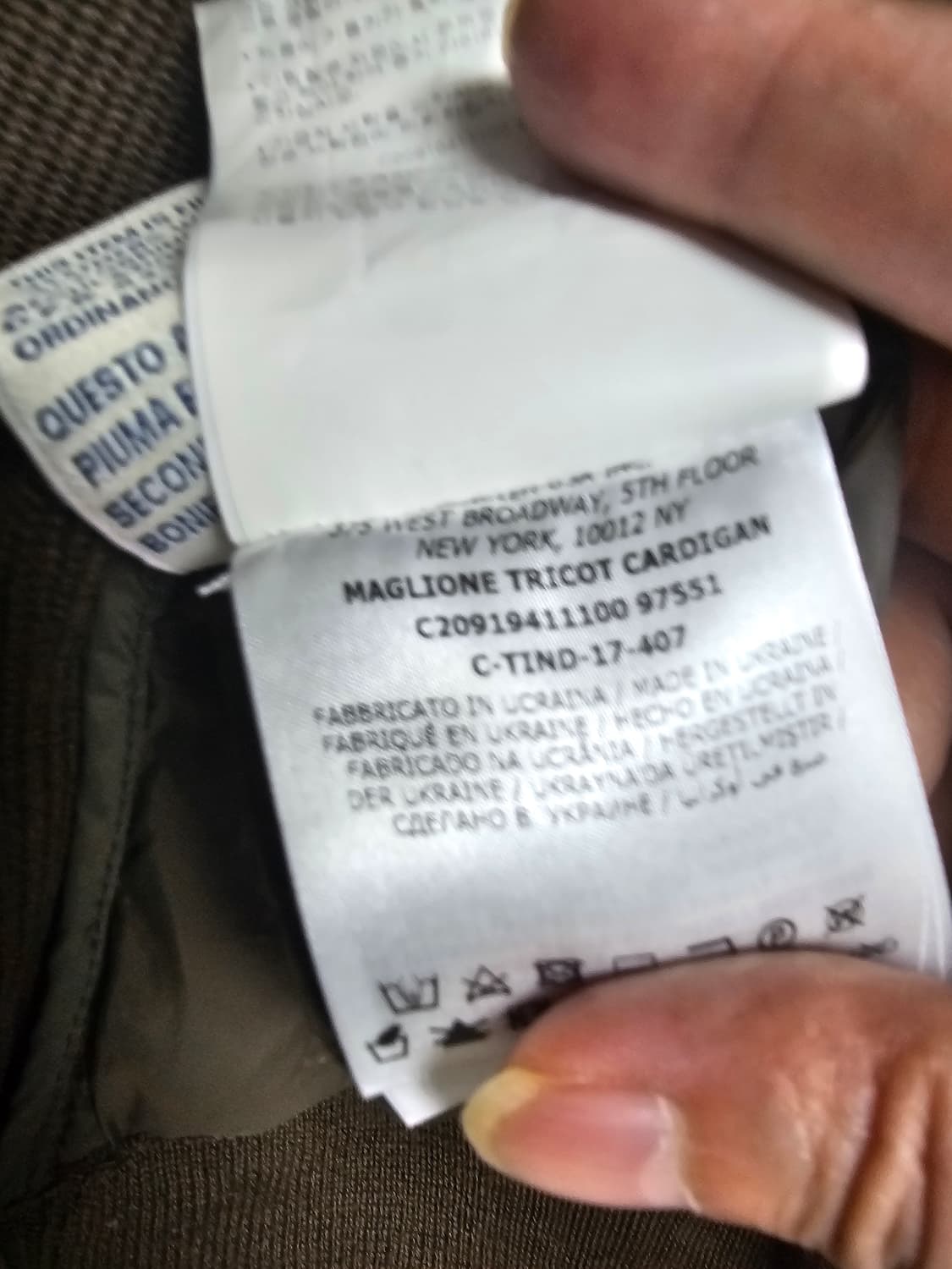 몽클레어  MAGLIONE 트리콧 니트 패딩(XL/신세계정품) 상품이미지9