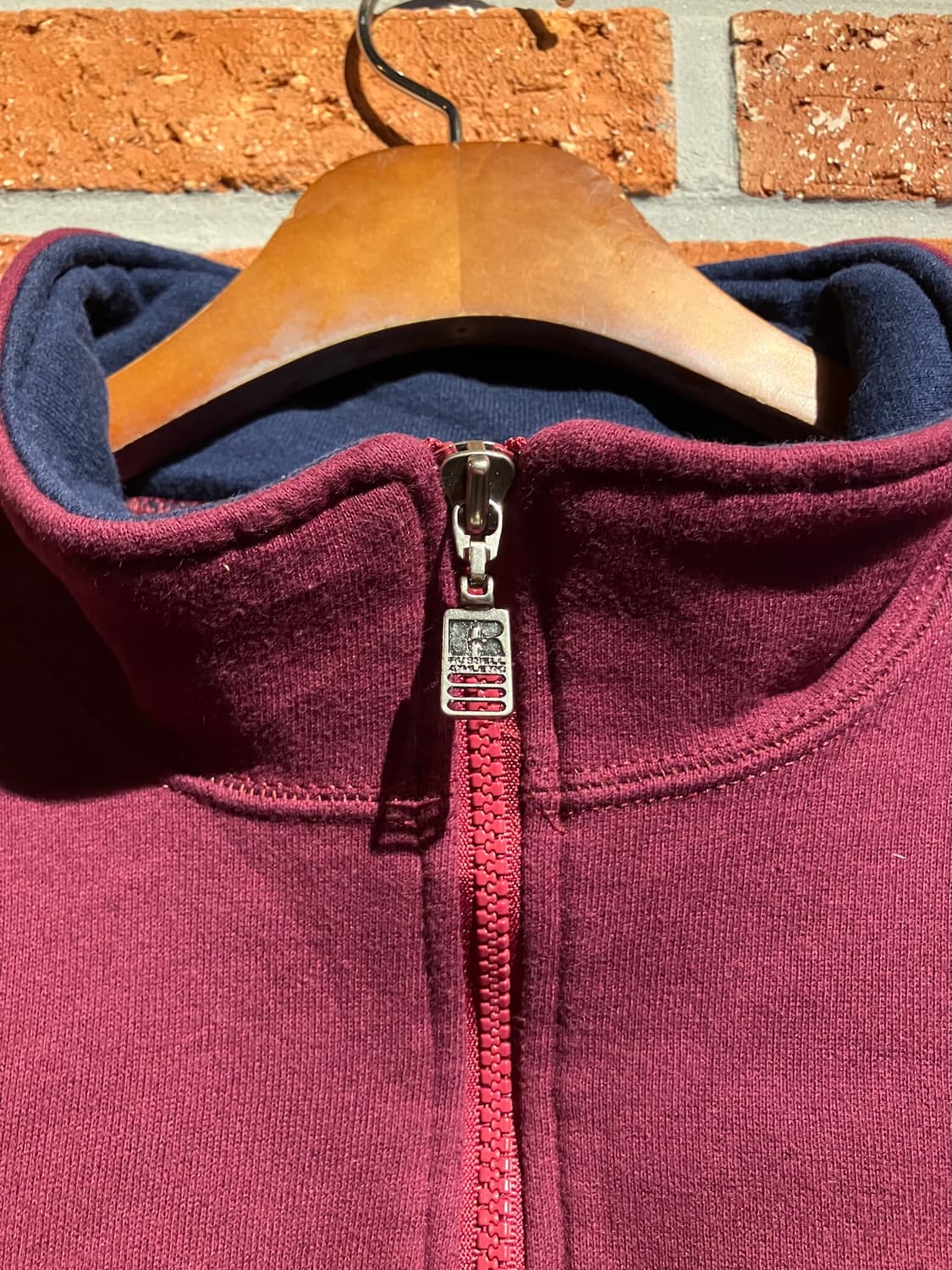 90s USA 빈티지 러셀 하프 집업 스웻 셔츠 맨투맨 상품이미지4