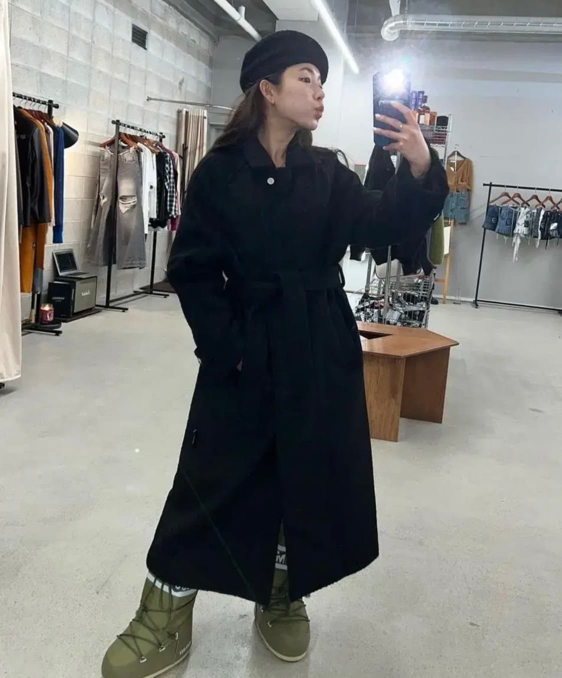 더미스테리어스호텔 맥시 코트 상품이미지2