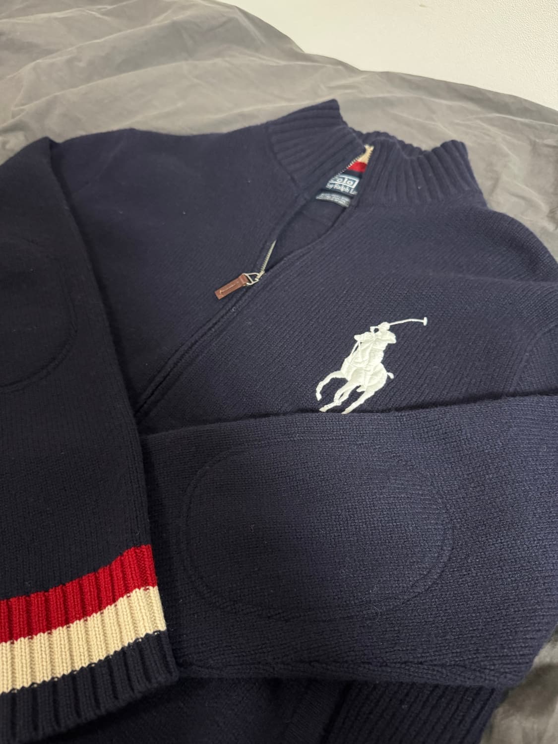 🔆희귀 대장급🔆 폴로 빅포니 니트집업 상품이미지1