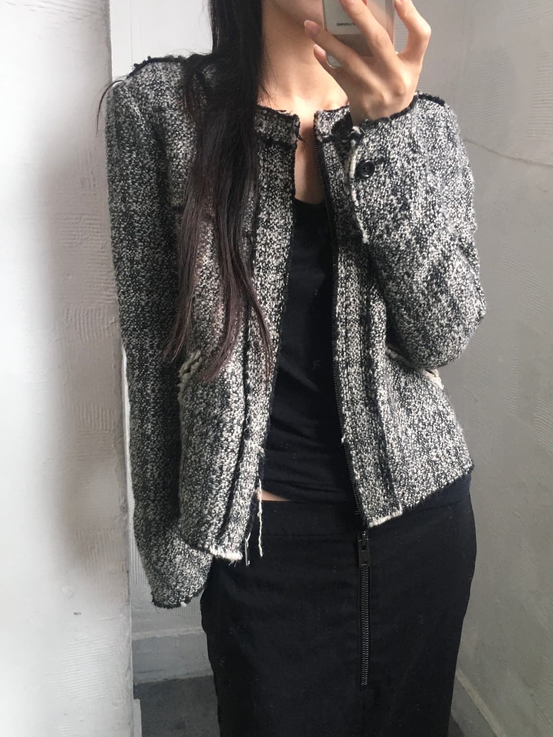 Isabel Marant 이자벨마랑 울 블린드 트위드 집업 상품이미지1