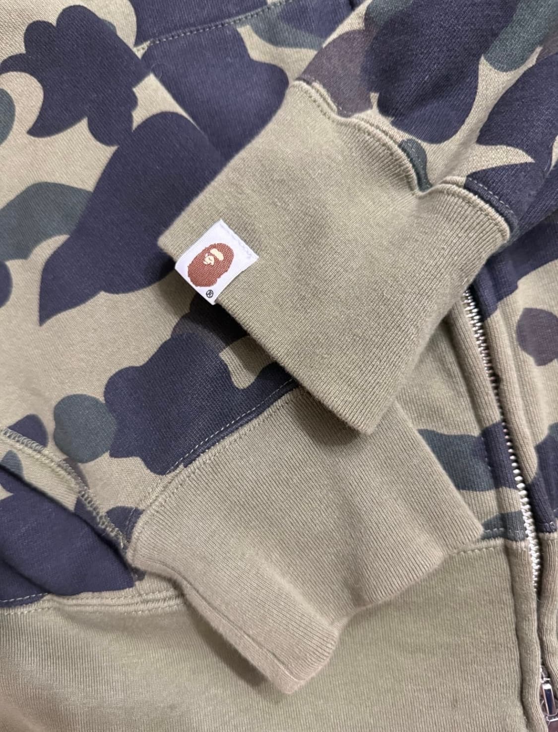 베이프 녹계 스타 후드집업 L 상품이미지6
