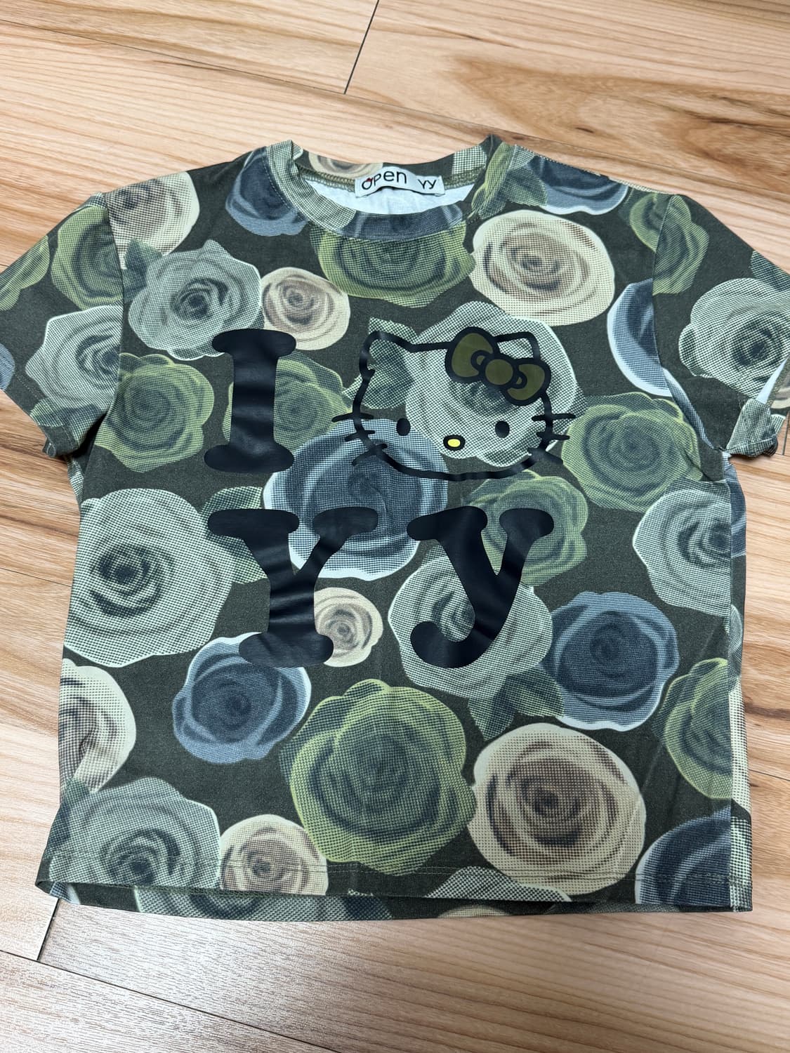 Open yy hello kitty baby t-shirt khaki  상품이미지2