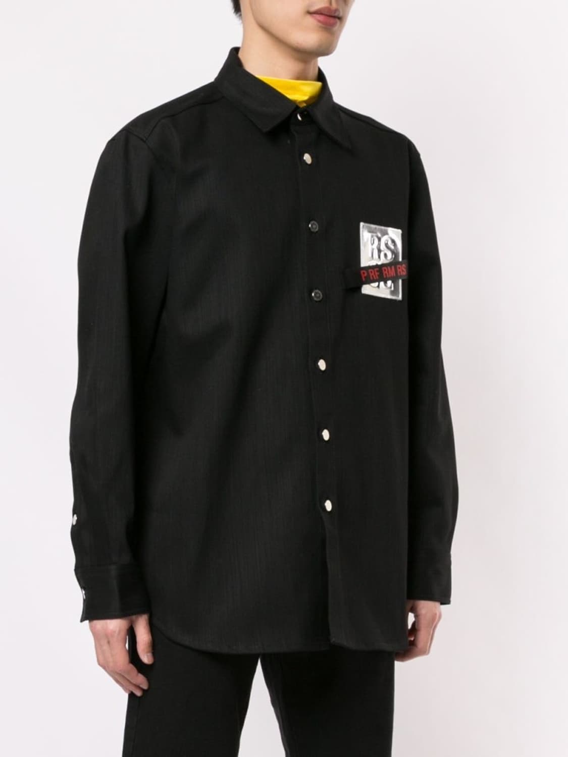 19ss Raf Simons 로고 패치 데님 셔츠 상품이미지1